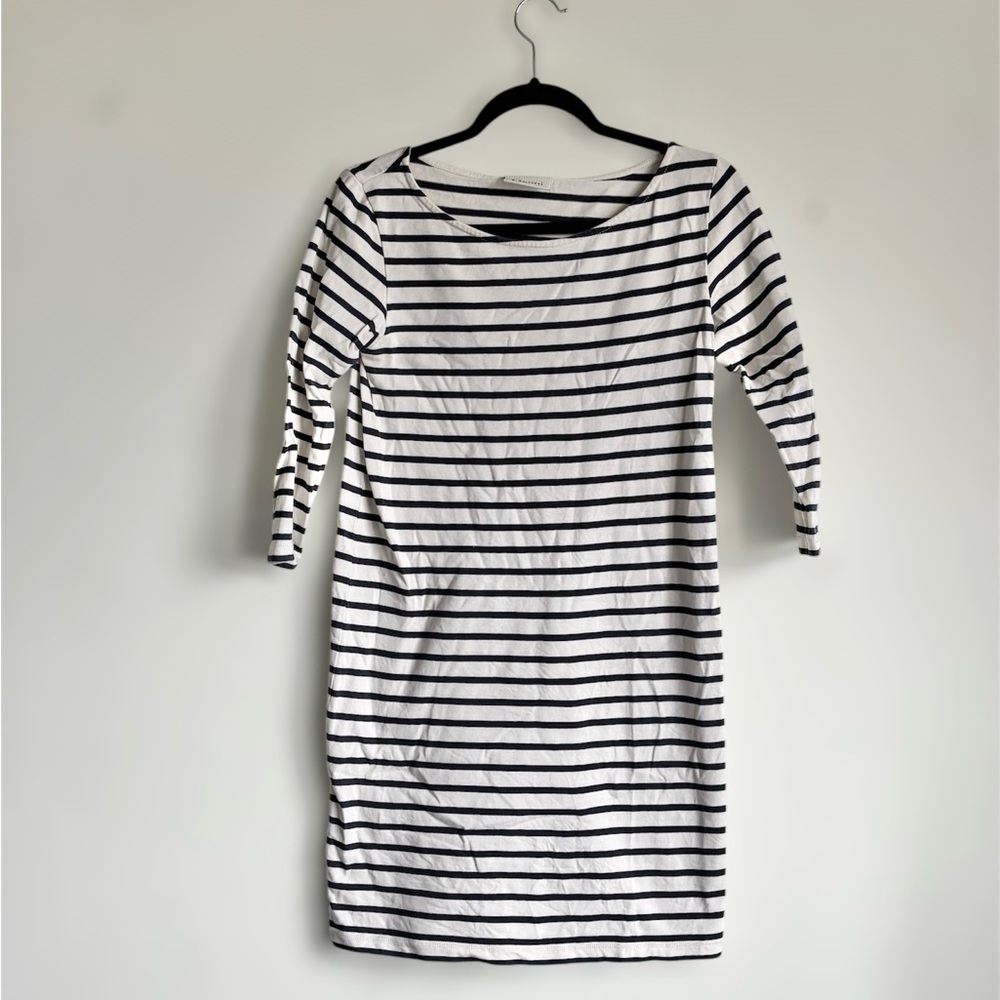 Ganni “Old Spice” Breton Stripe T-Shirt Dress